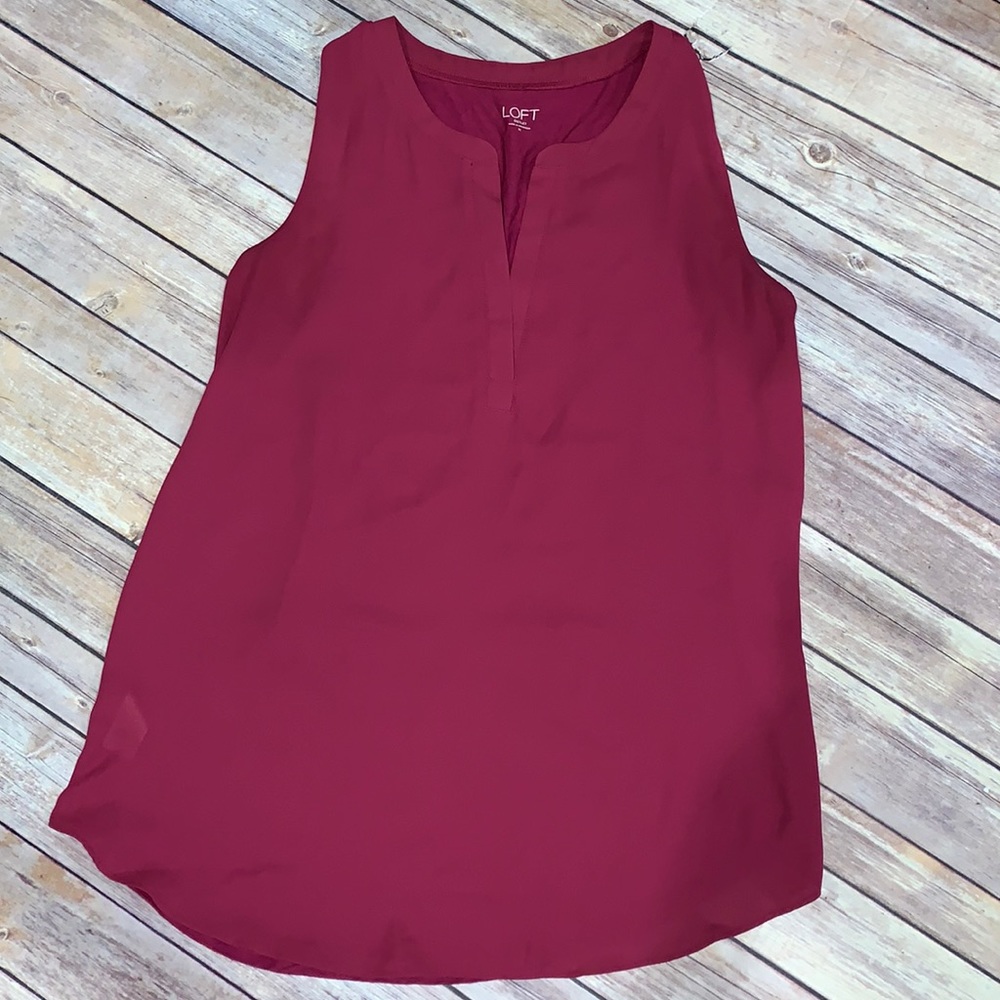 LOFT mixed media top